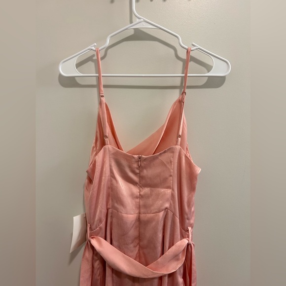 NWT Olia Clothing Here With Us Satin Mini Dress in Pink - Picture 5 of 10